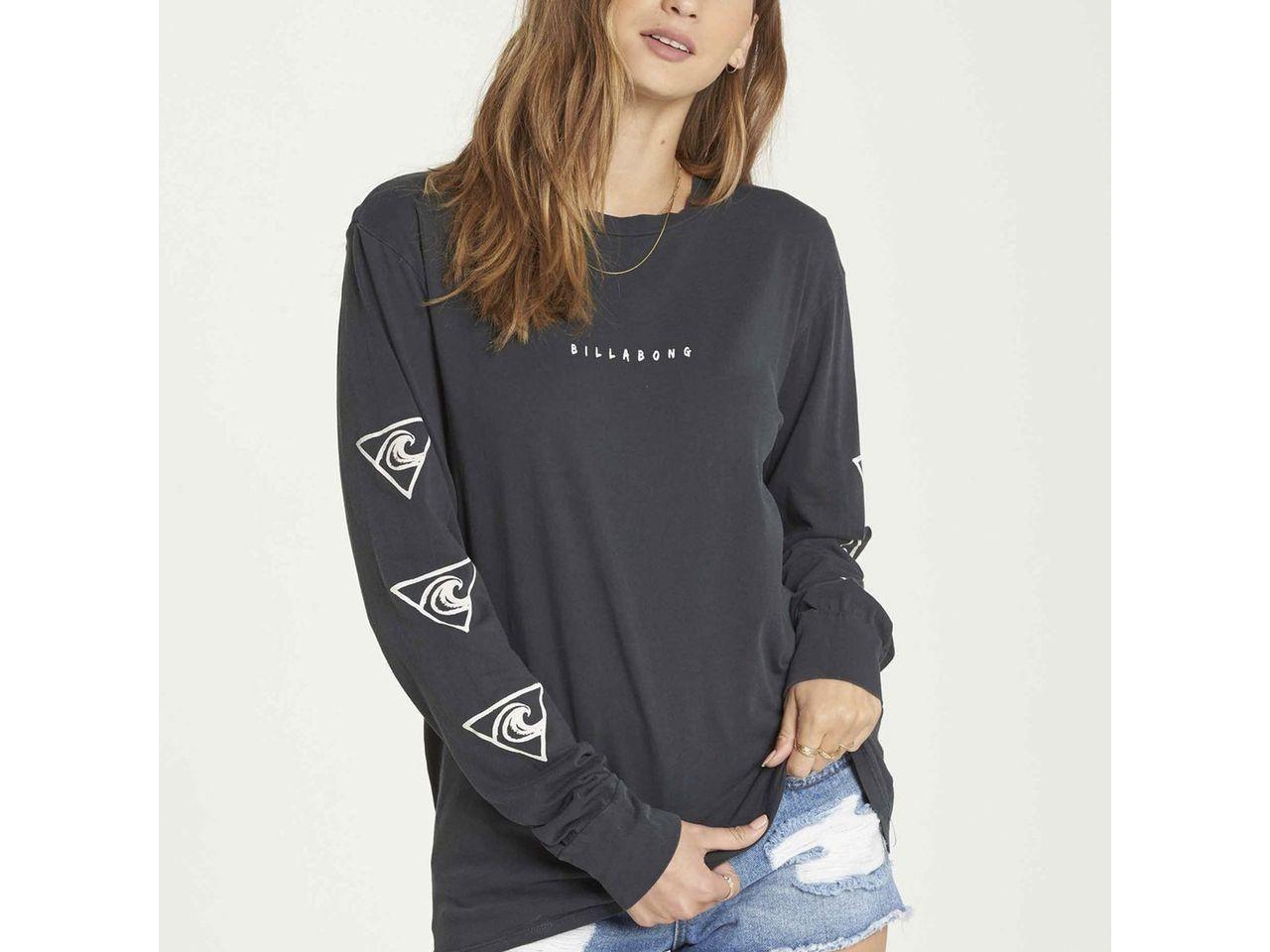 Polera Manga Larga Waves For Days Black-0