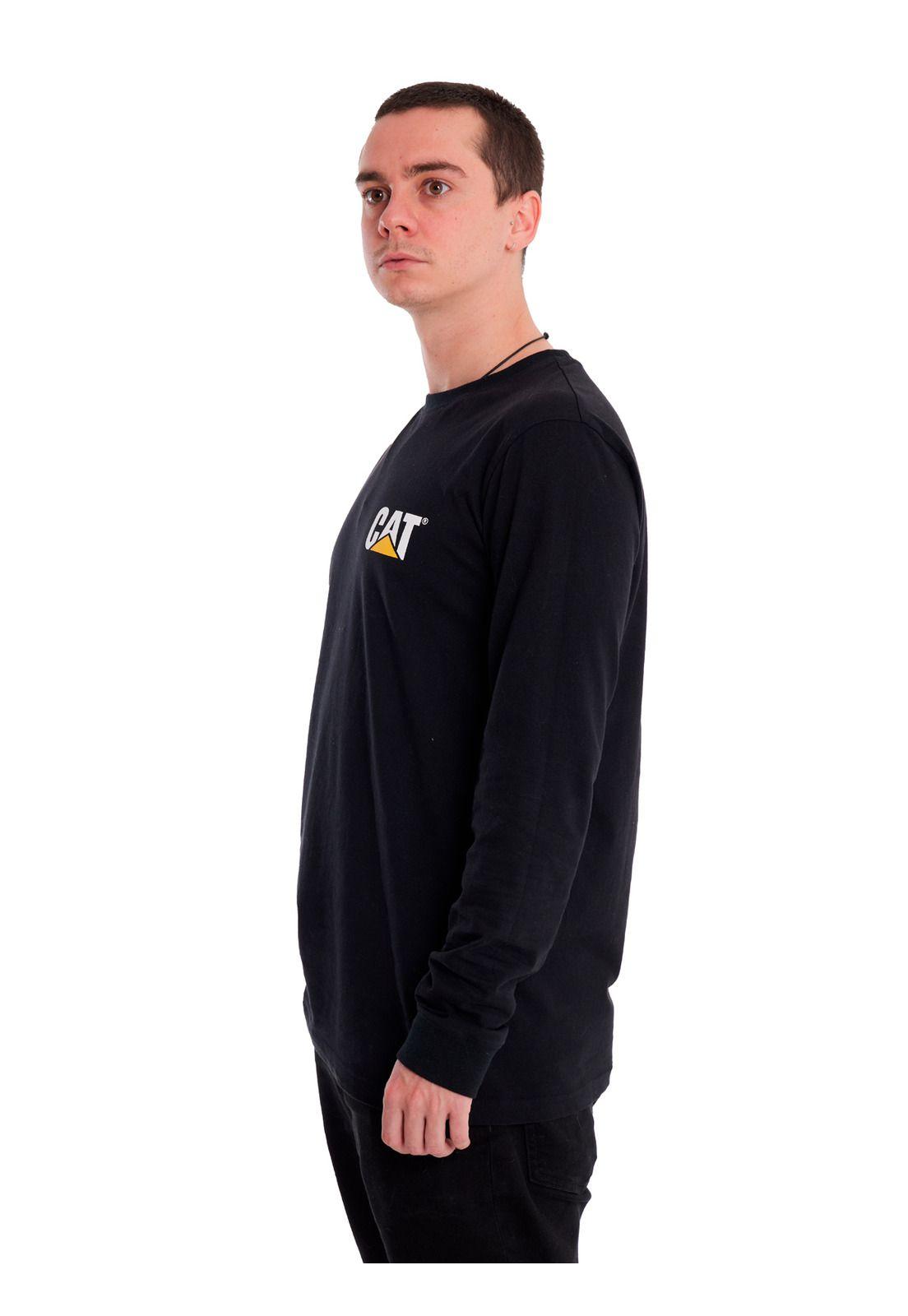 Polera Manga Larga Hombre Trademark Banner L/SNegro-4