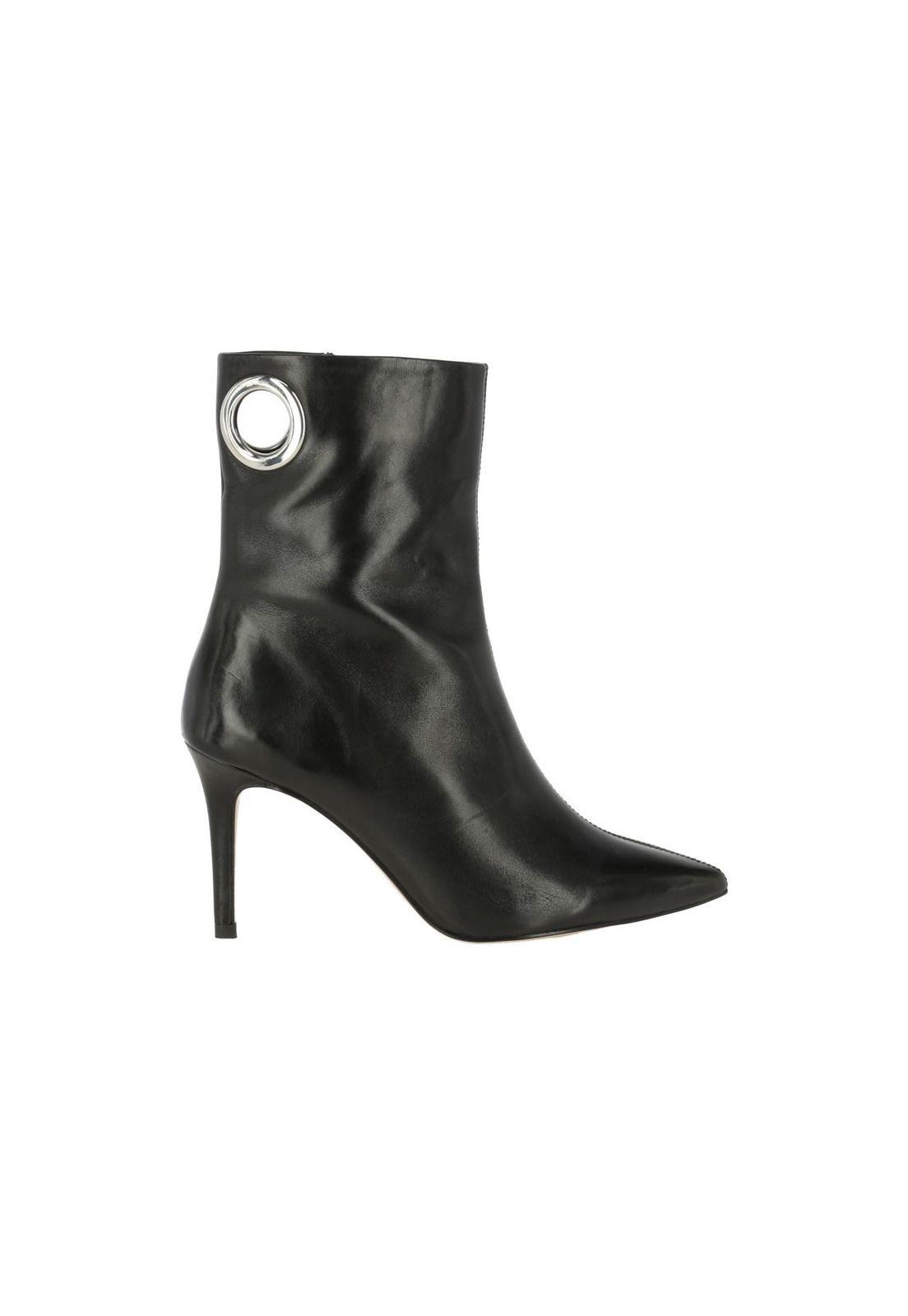 Botin Cuero Mujer Alba Negro-3
