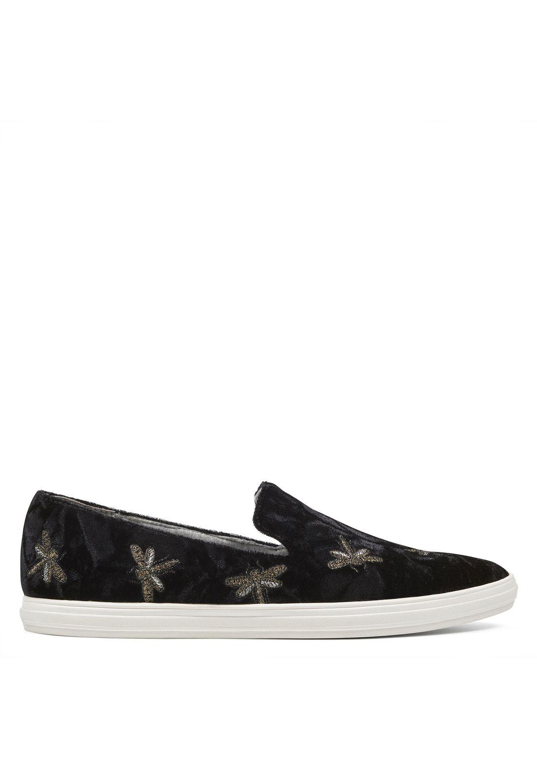 Slip On Shakail Negro Mujer-0