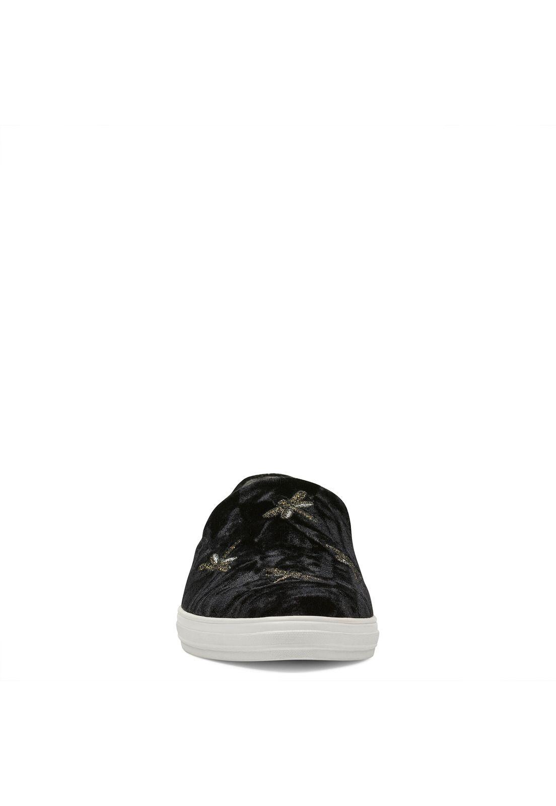 Slip On Shakail Negro Mujer-2