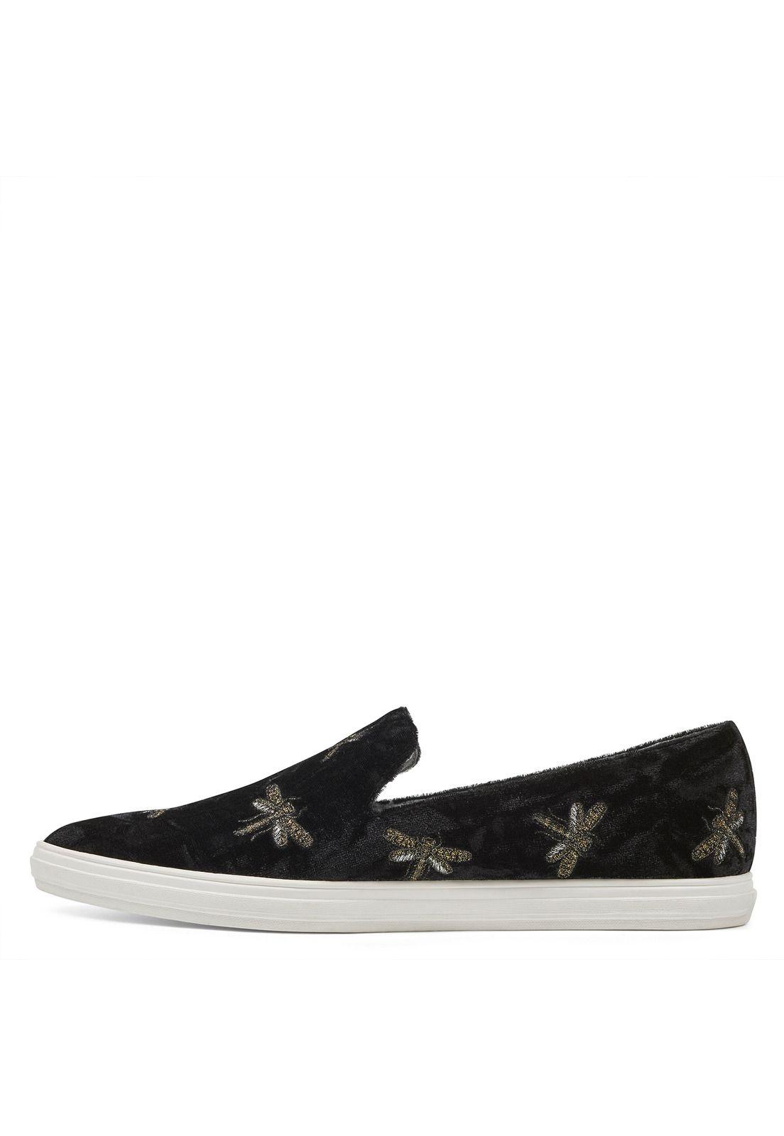 Slip On Shakail Negro Mujer-3