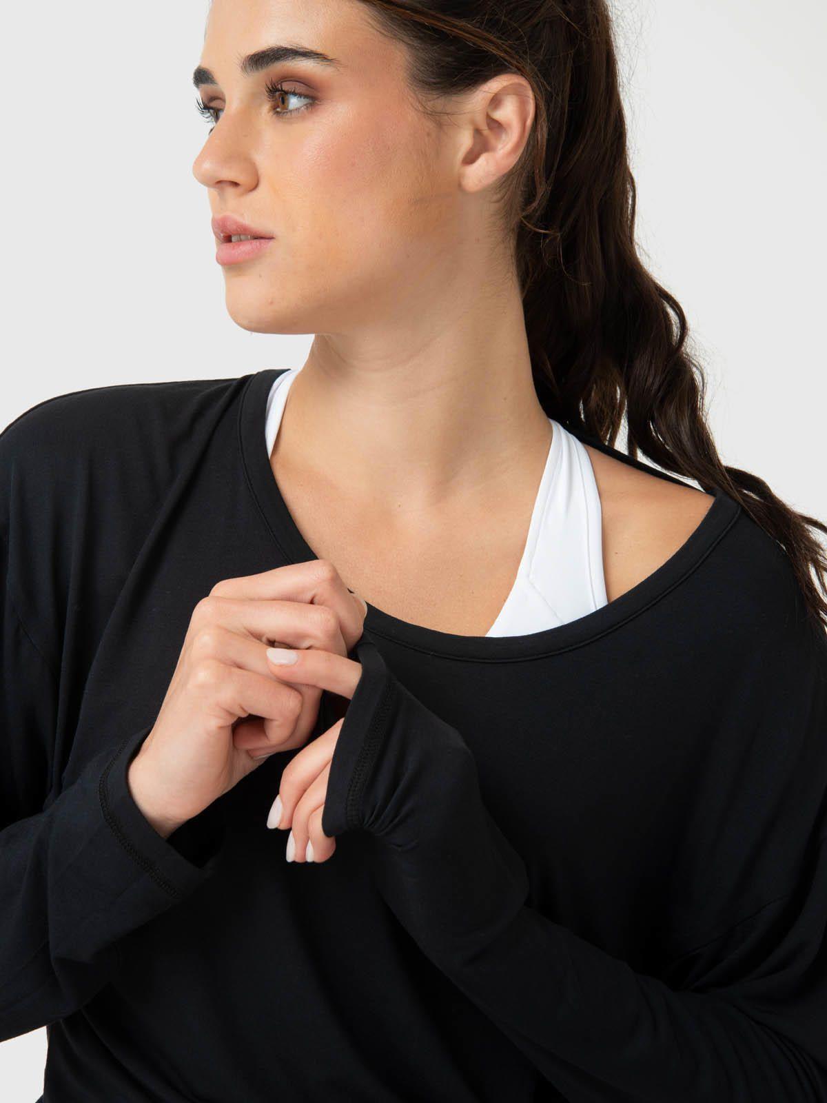 Polera Mujer Twist-Back Negra-3