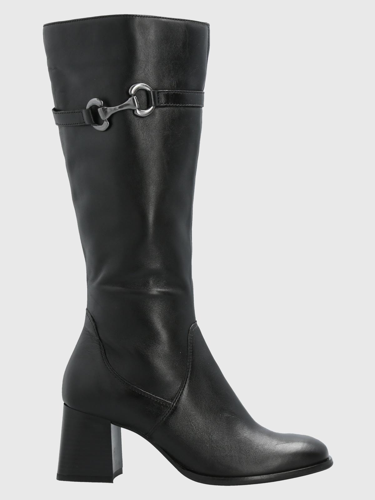 Bota Cuero Mujer Cladia Negro-1