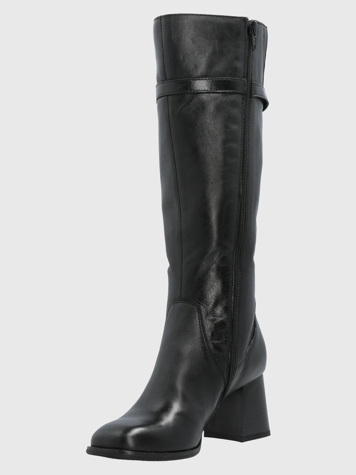 Bota Cuero Mujer Cladia Negro-4