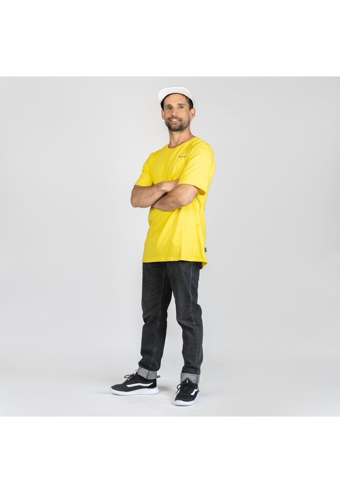 Polera M/C Hombre Active Amarillo-1
