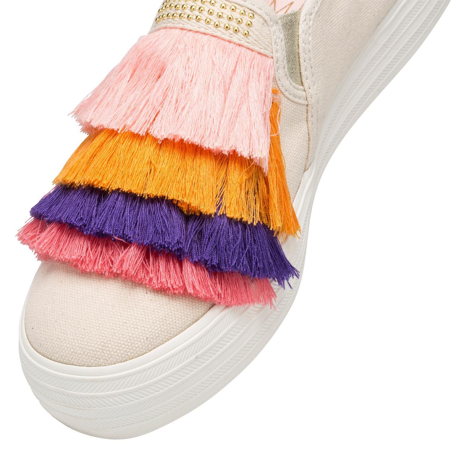 Zapatilla Triple Decker Lolita Beige Mujer-2