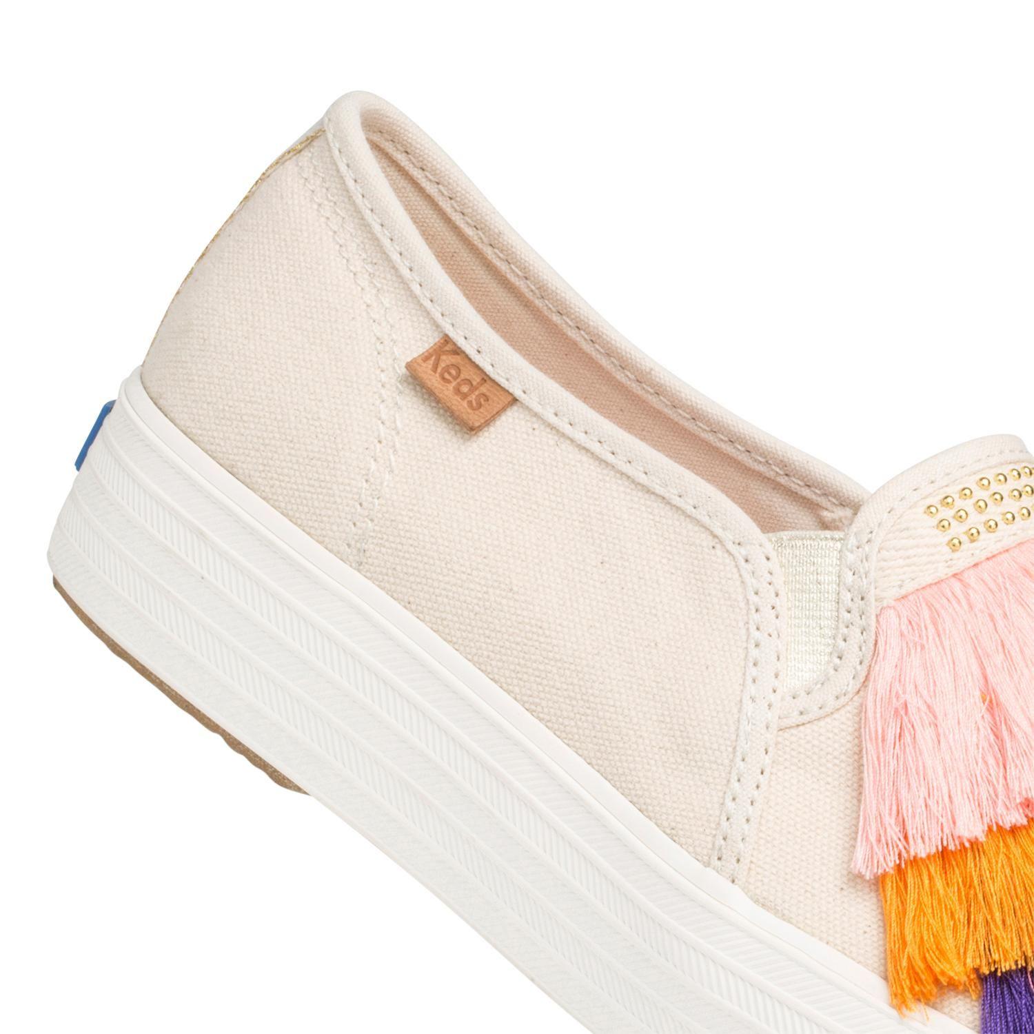 Zapatilla Triple Decker Lolita Beige Mujer-4