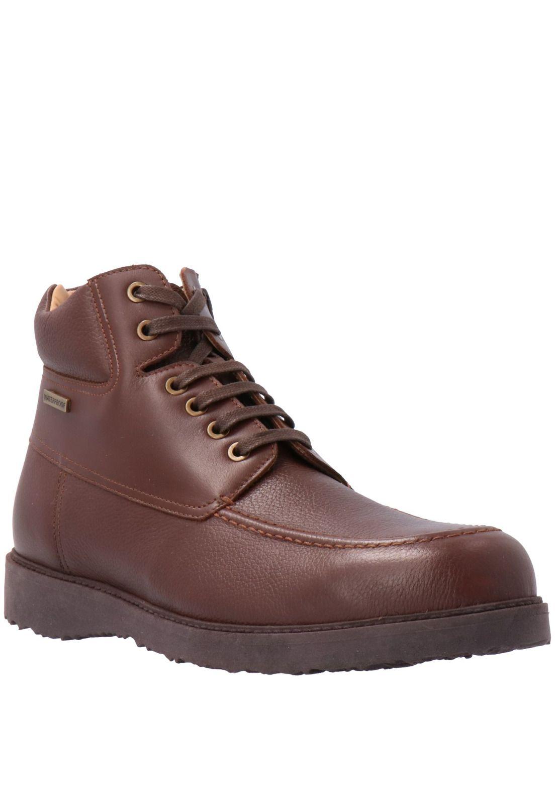 Botin Cuero Hombre Baltz Café-0
