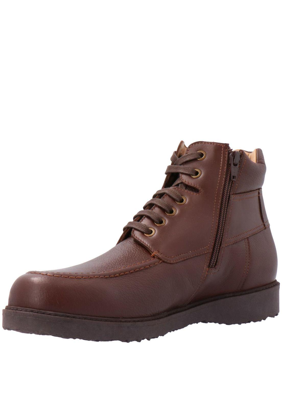 Botin Cuero Hombre Baltz Café-3