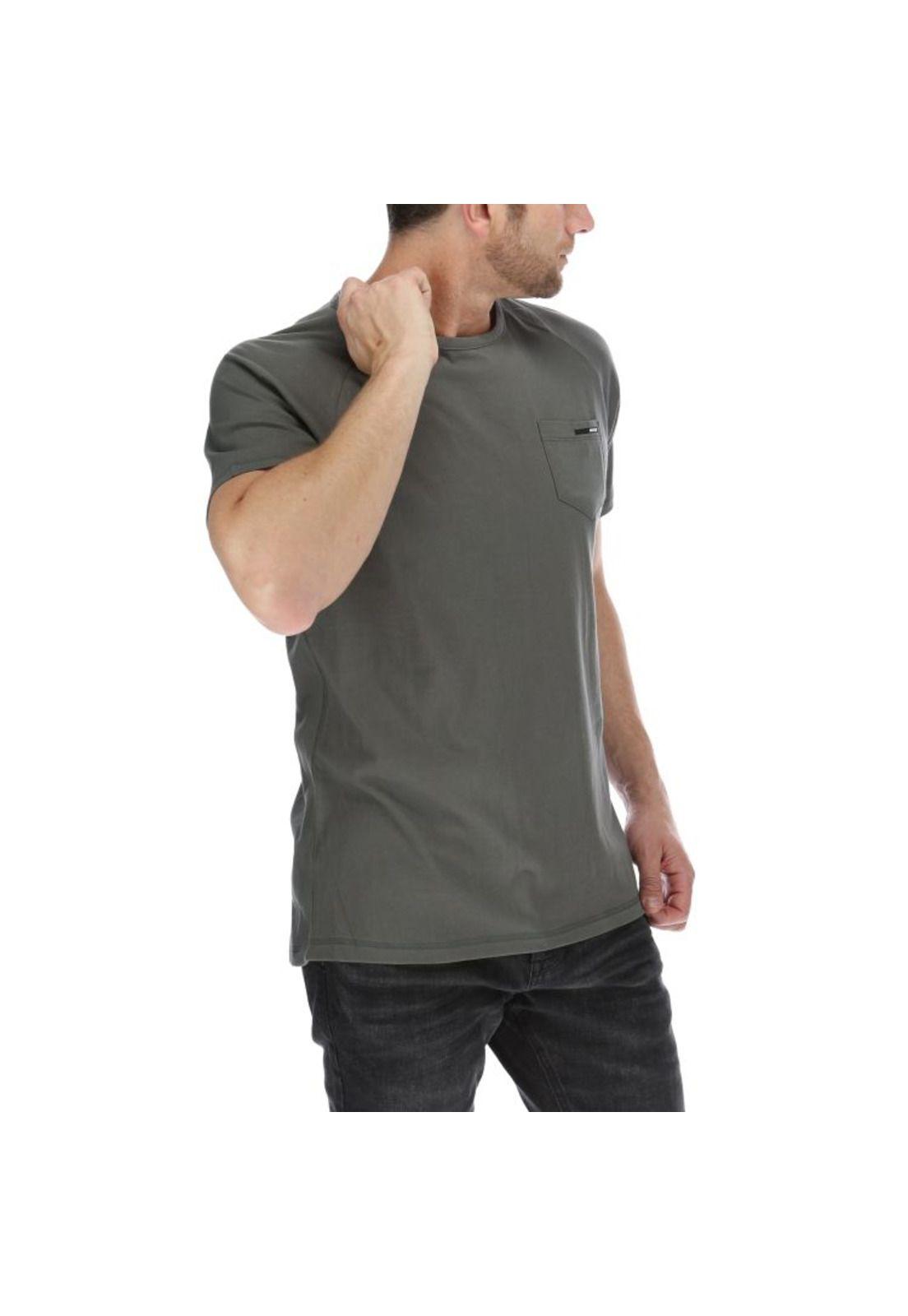 Polera Mc Hombre Contech Logo Tee Grafito-3