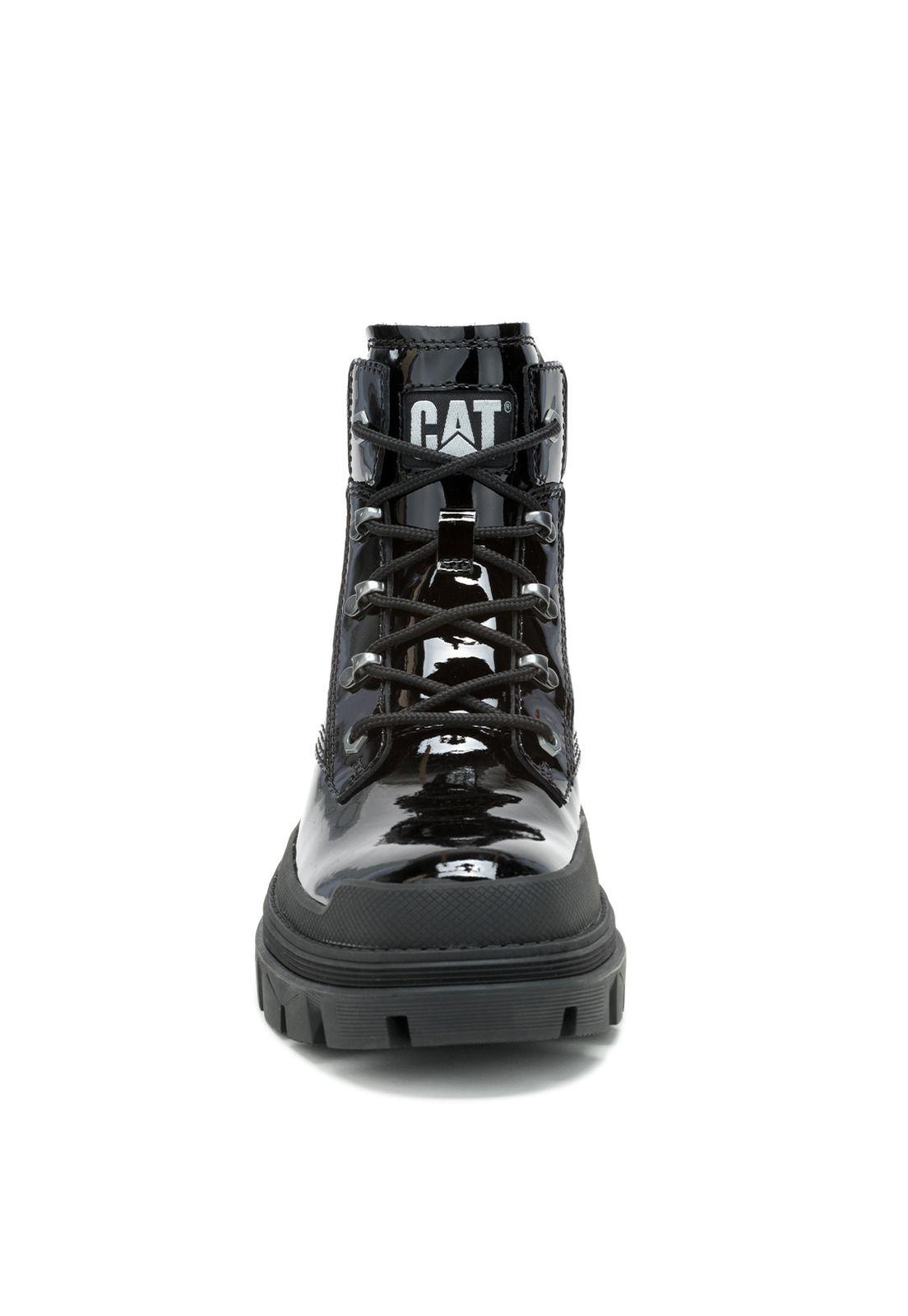 Botín Charol Mujer Colorado Hardwear Negro-3
