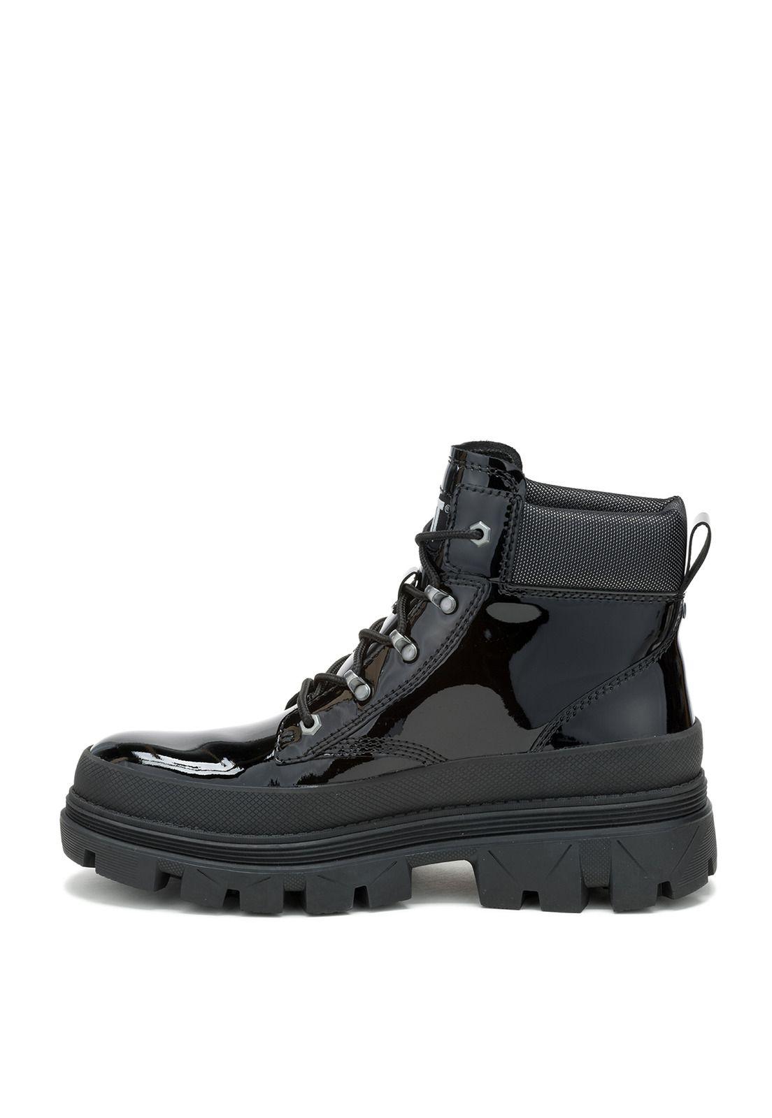 Botín Charol Mujer Colorado Hardwear Negro-4