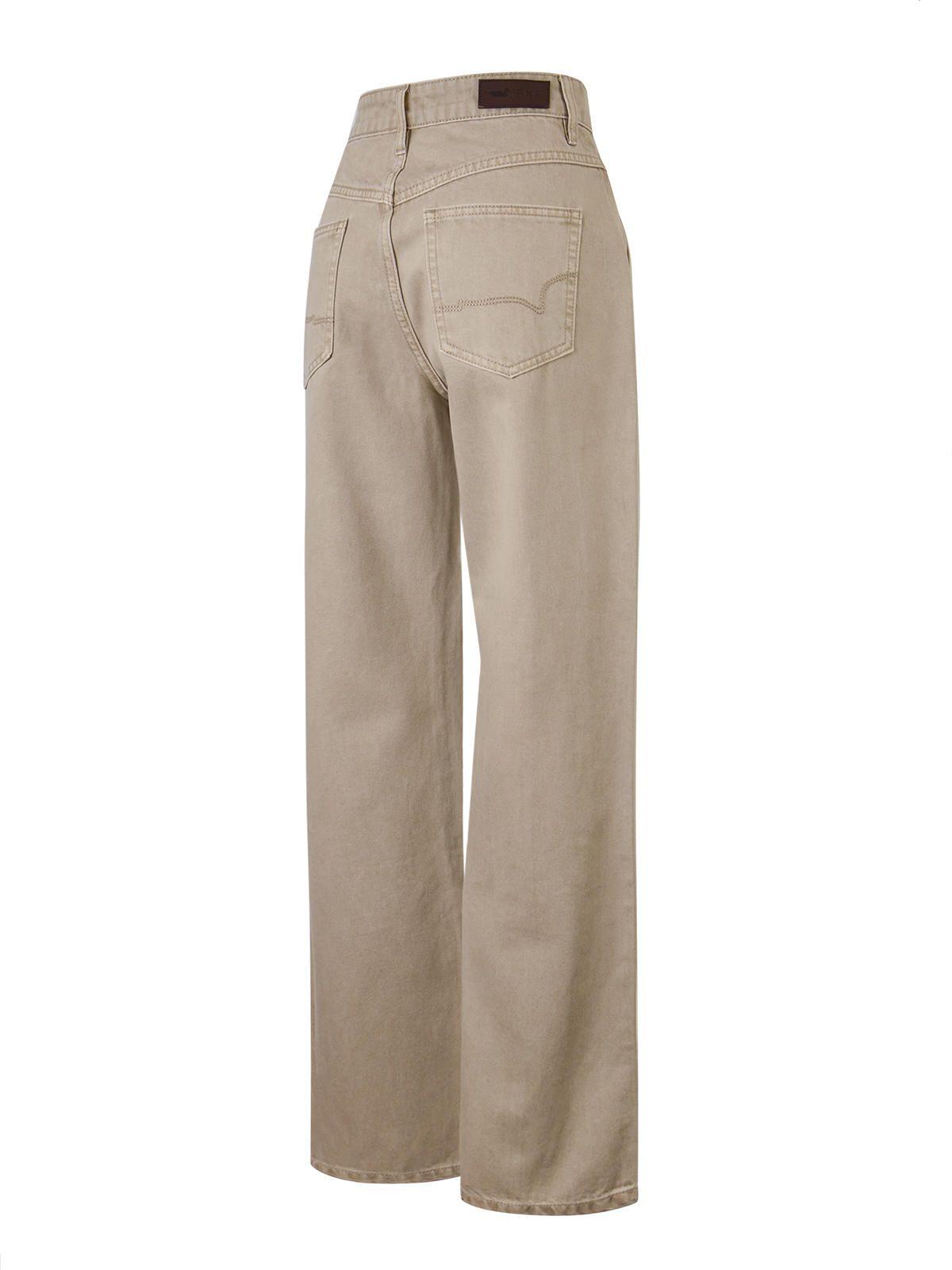 Jeans Algodón Mujer Malva Café-1