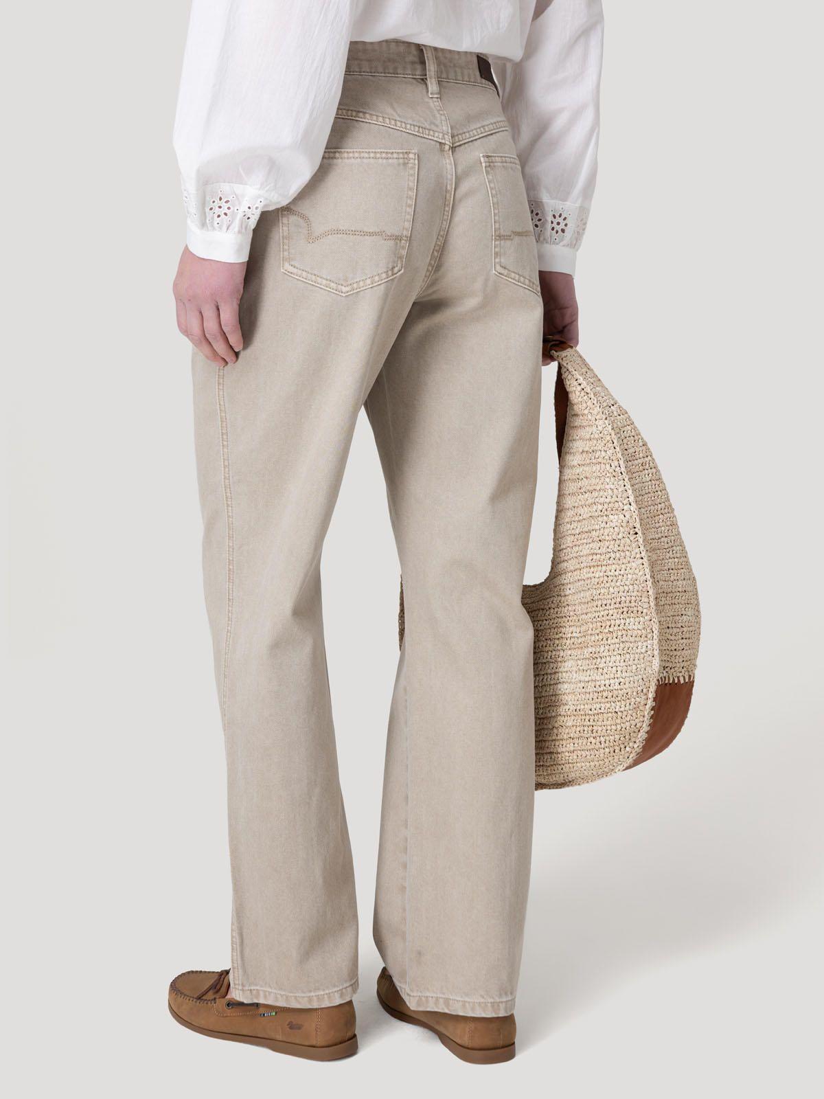 Jeans Algodón Mujer Malva Café-5