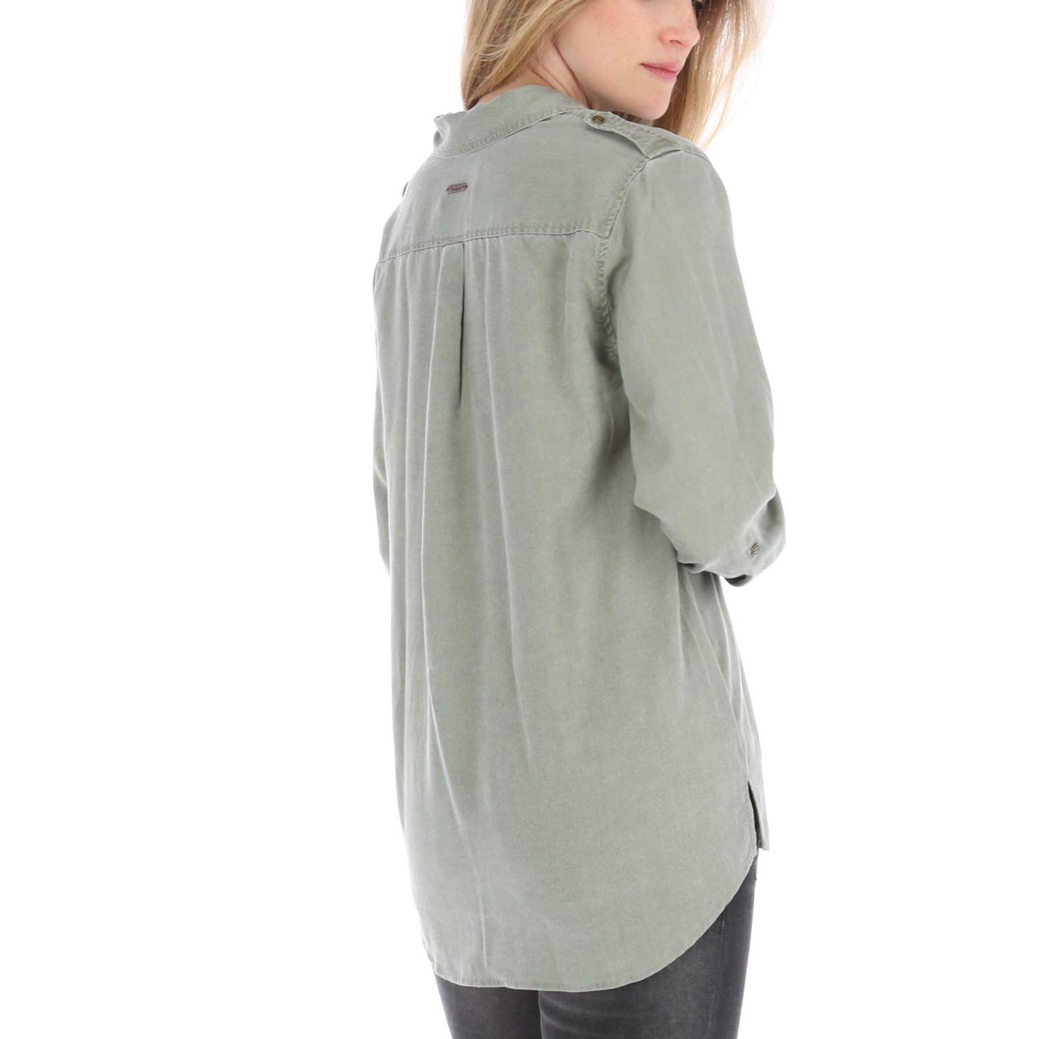 Blusa Mujer Tencel Verde Claro-1