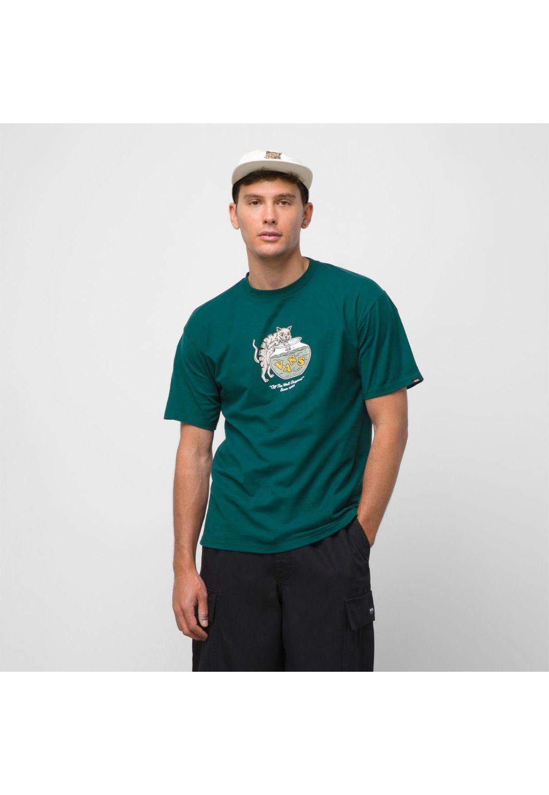 Polera M/C Hombre Gone Fishin Botanical Garden-0