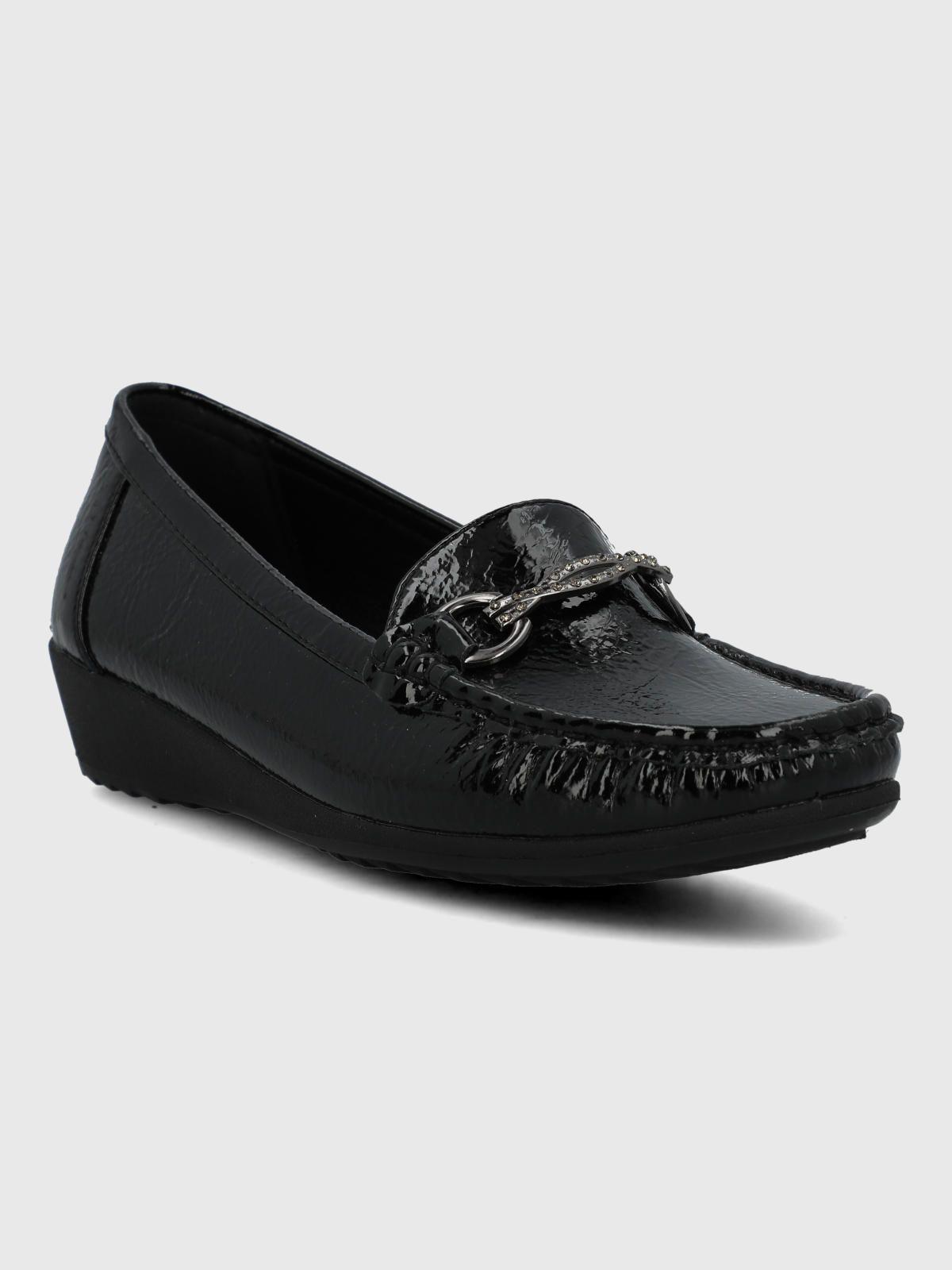 Mocasin Mujer Anastasia Negro-0