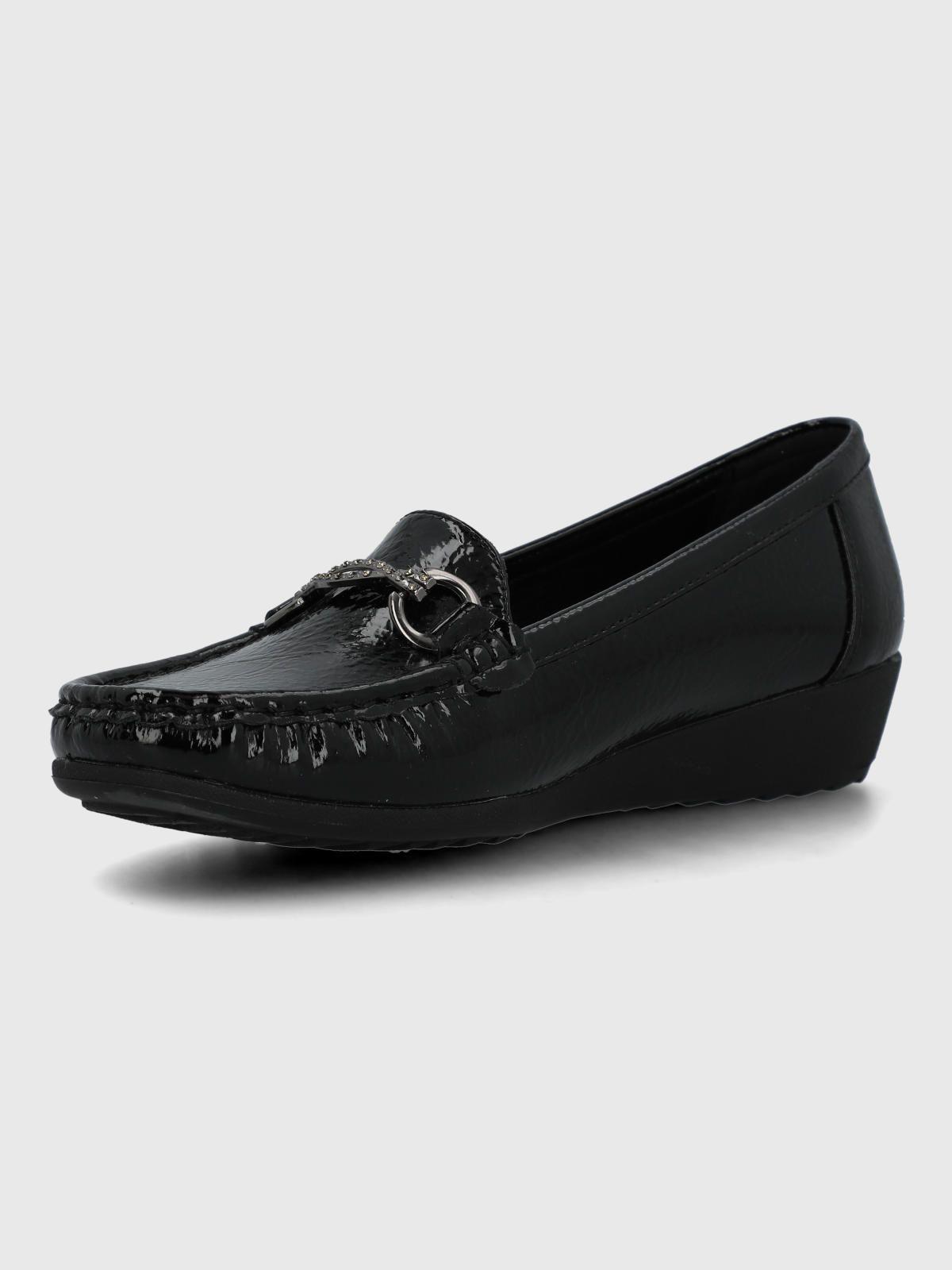 Mocasin Mujer Anastasia Negro-5