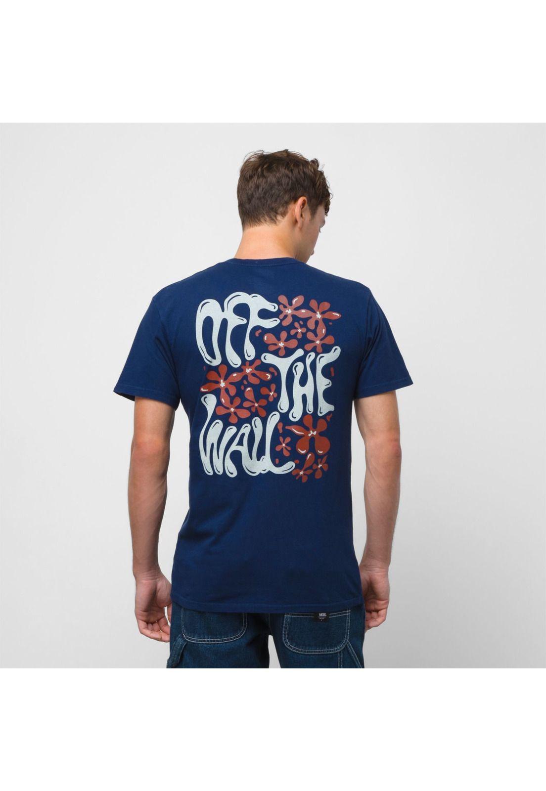 Polera M/L Hombre Jazz Floral Vintage Blues-0