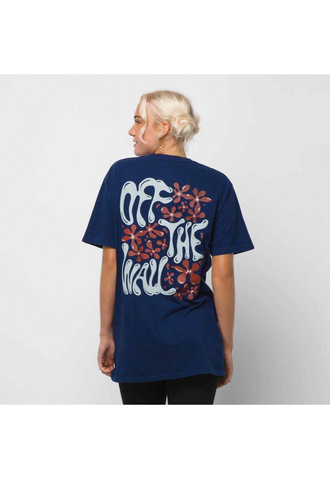 Polera M/L Hombre Jazz Floral Vintage Blues-1