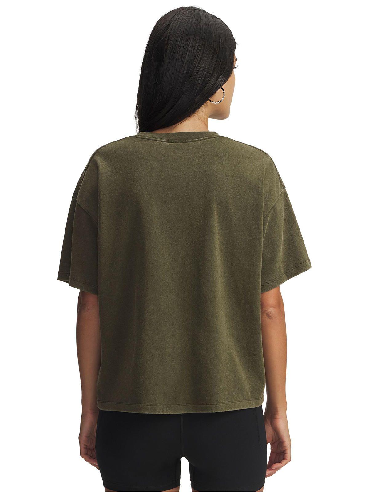 Polera Manga Corta Lifestyle  mujer  Boxy Wash HW verde -1