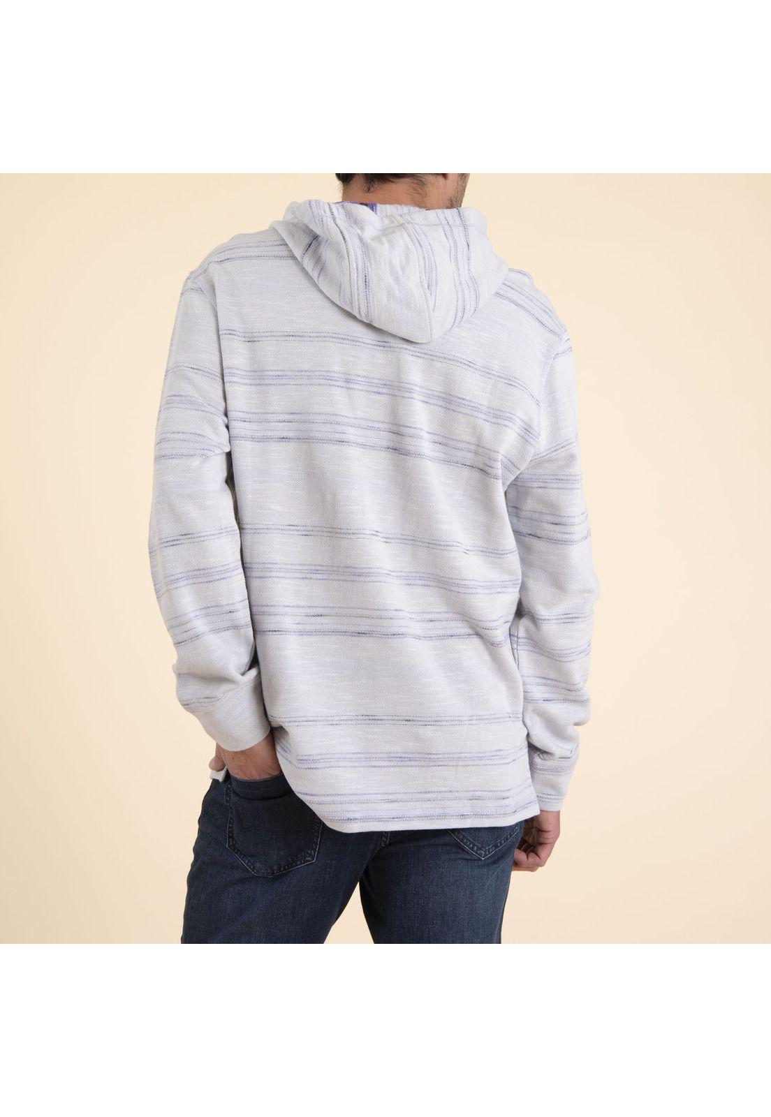 Polerón Algodón Orgánico Hombre Stripe Lila-4