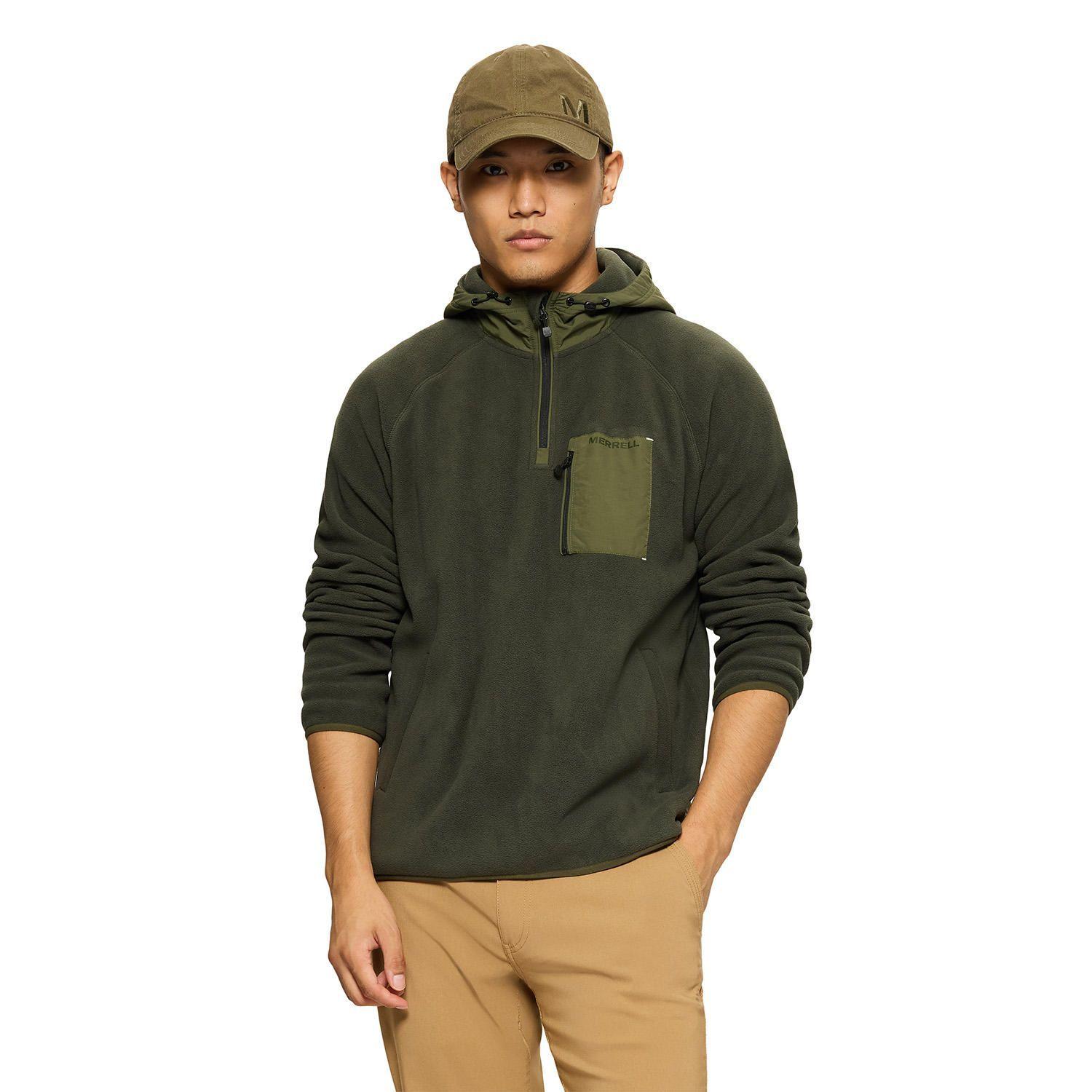 Polar Hombre Hooded Fleece Café-0