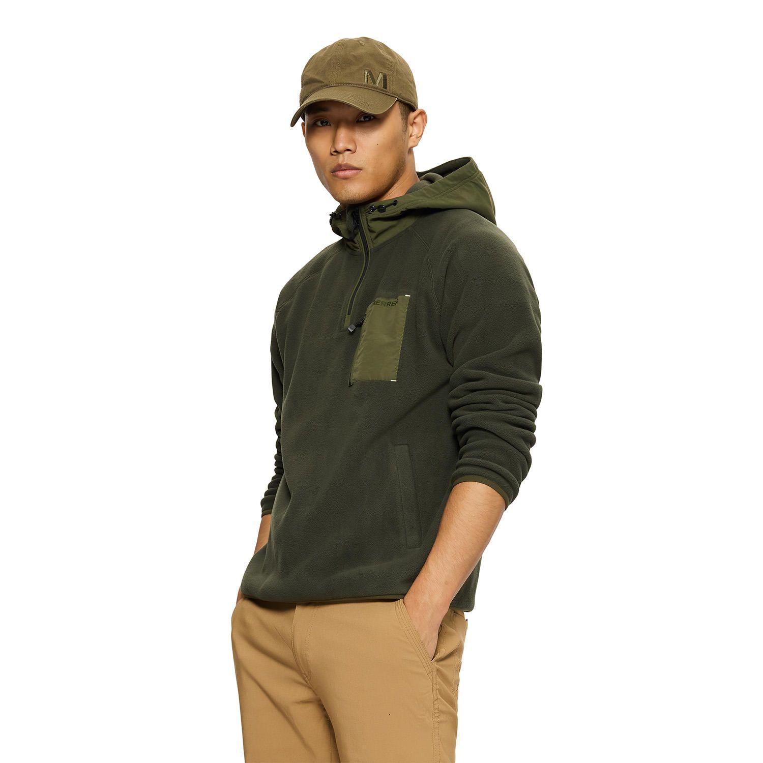 Polar Hombre Hooded Fleece Café-1