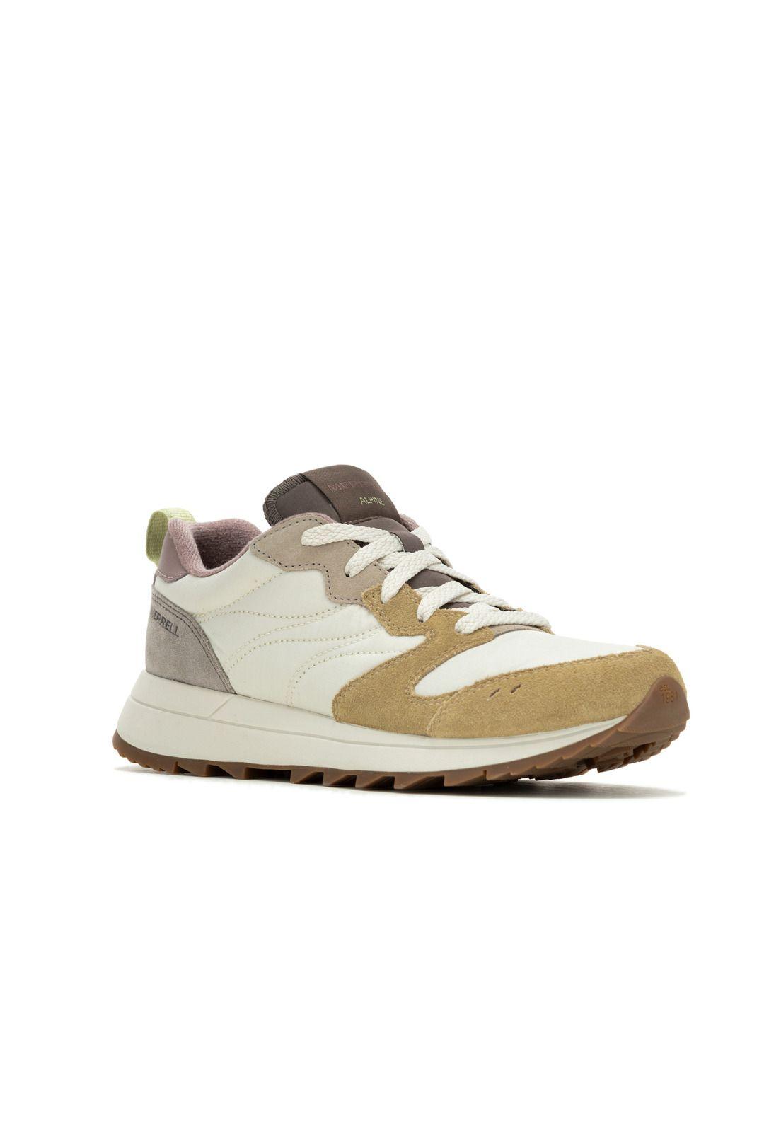 Zapatilla Mujer Alpine 83 Sneaker Sport Crema-1
