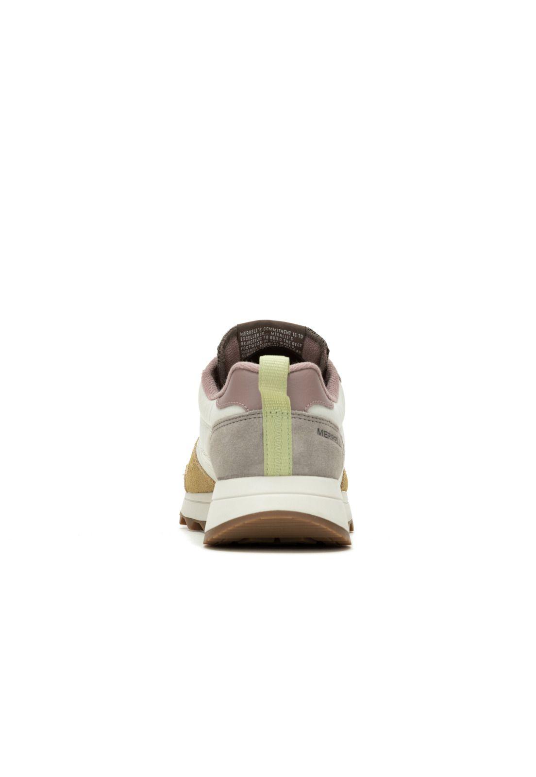Zapatilla Mujer Alpine 83 Sneaker Sport Crema-4