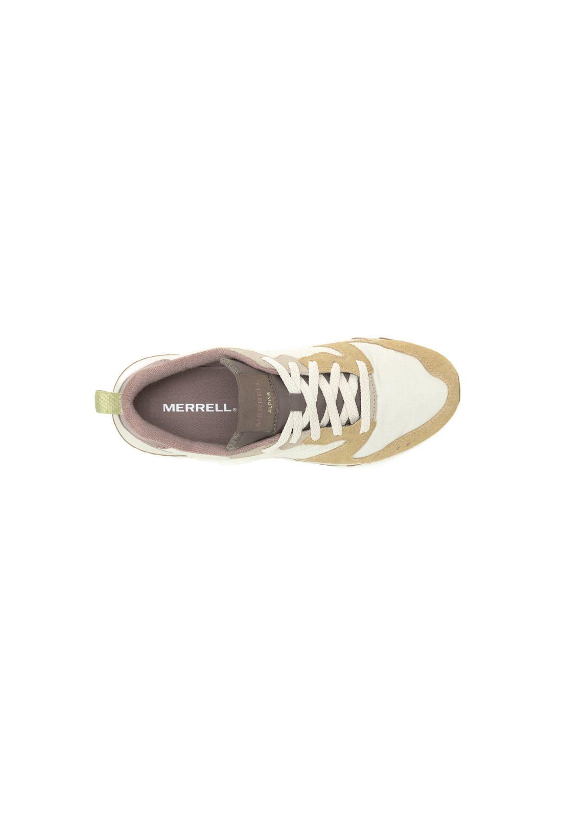 Zapatilla Mujer Alpine 83 Sneaker Sport Crema-5