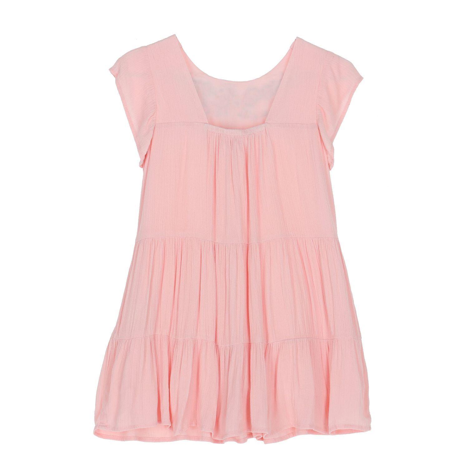 Vestido Niña Violeta Rosado-1