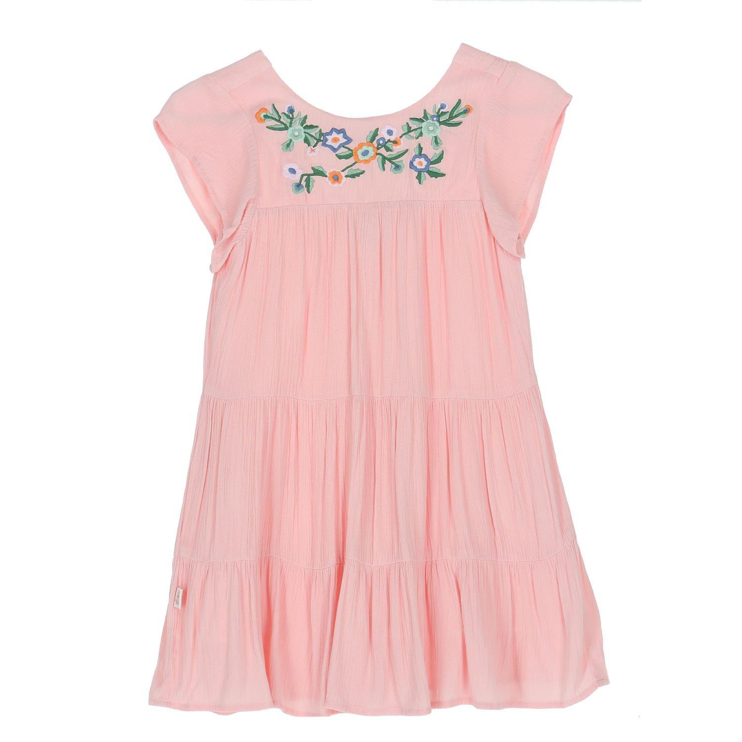 Vestido Niña Violeta Rosado-0