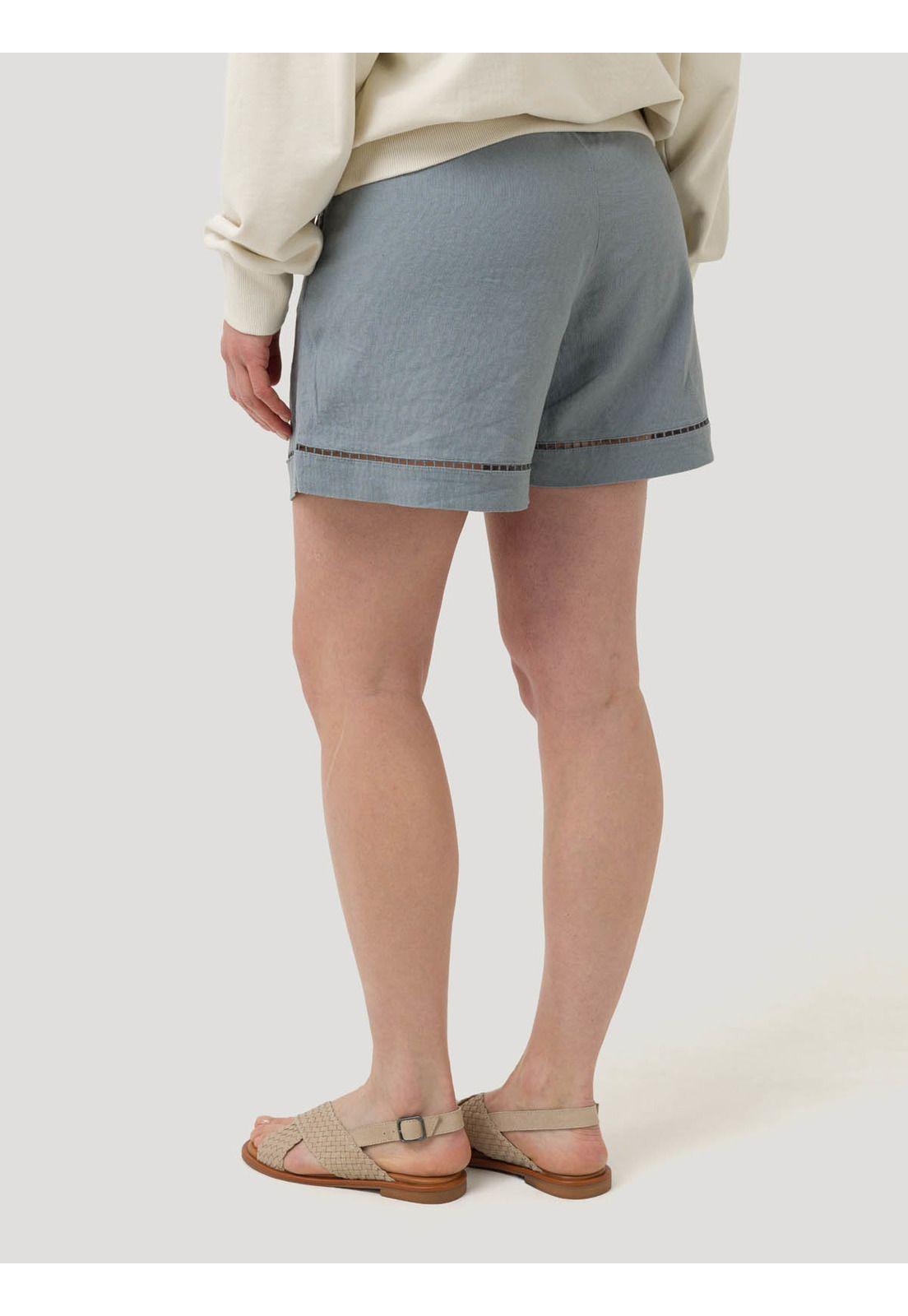 Short Lino Orgánico Mujer Andes Gris -5