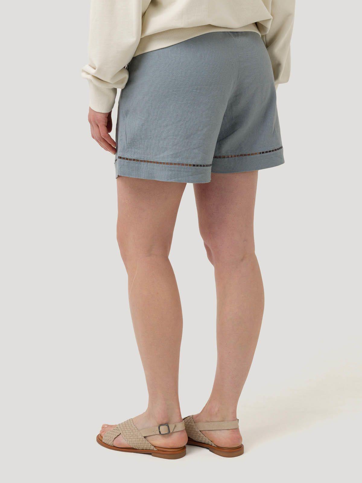 Short Lino Orgánico Mujer Andes Gris -5