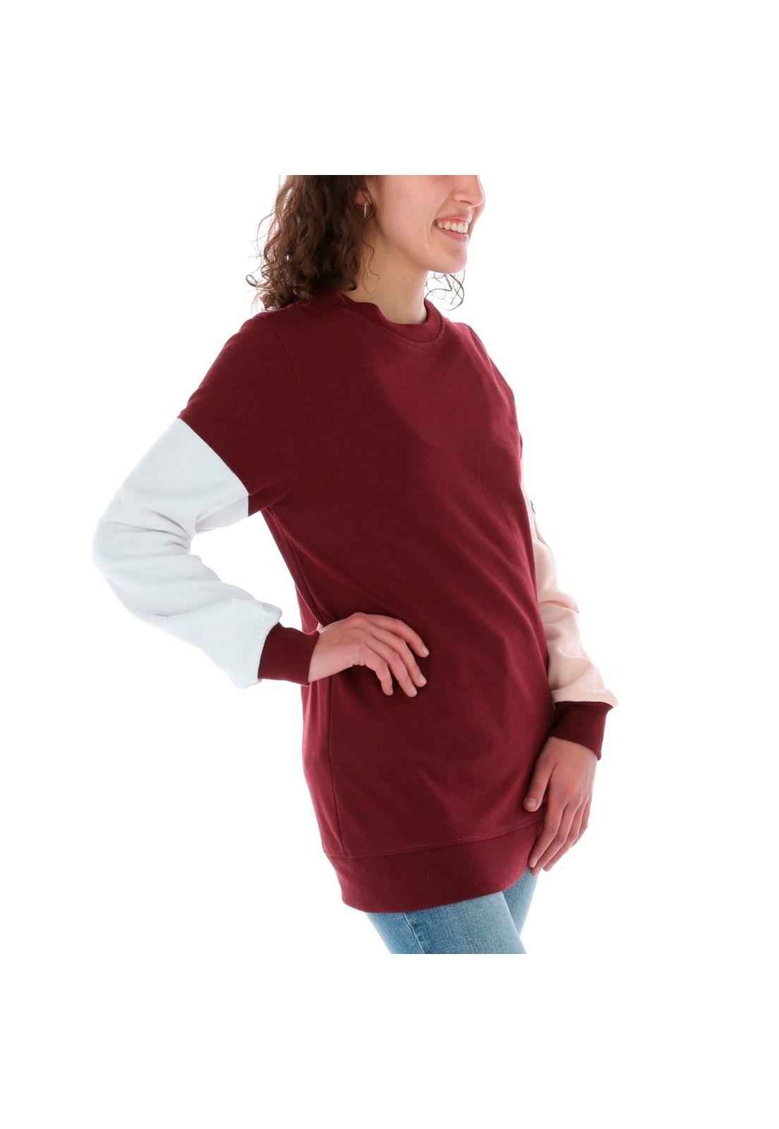 Poleron Cotton/Polyester Mujer Calgary Sweater Burdeo Burton-2