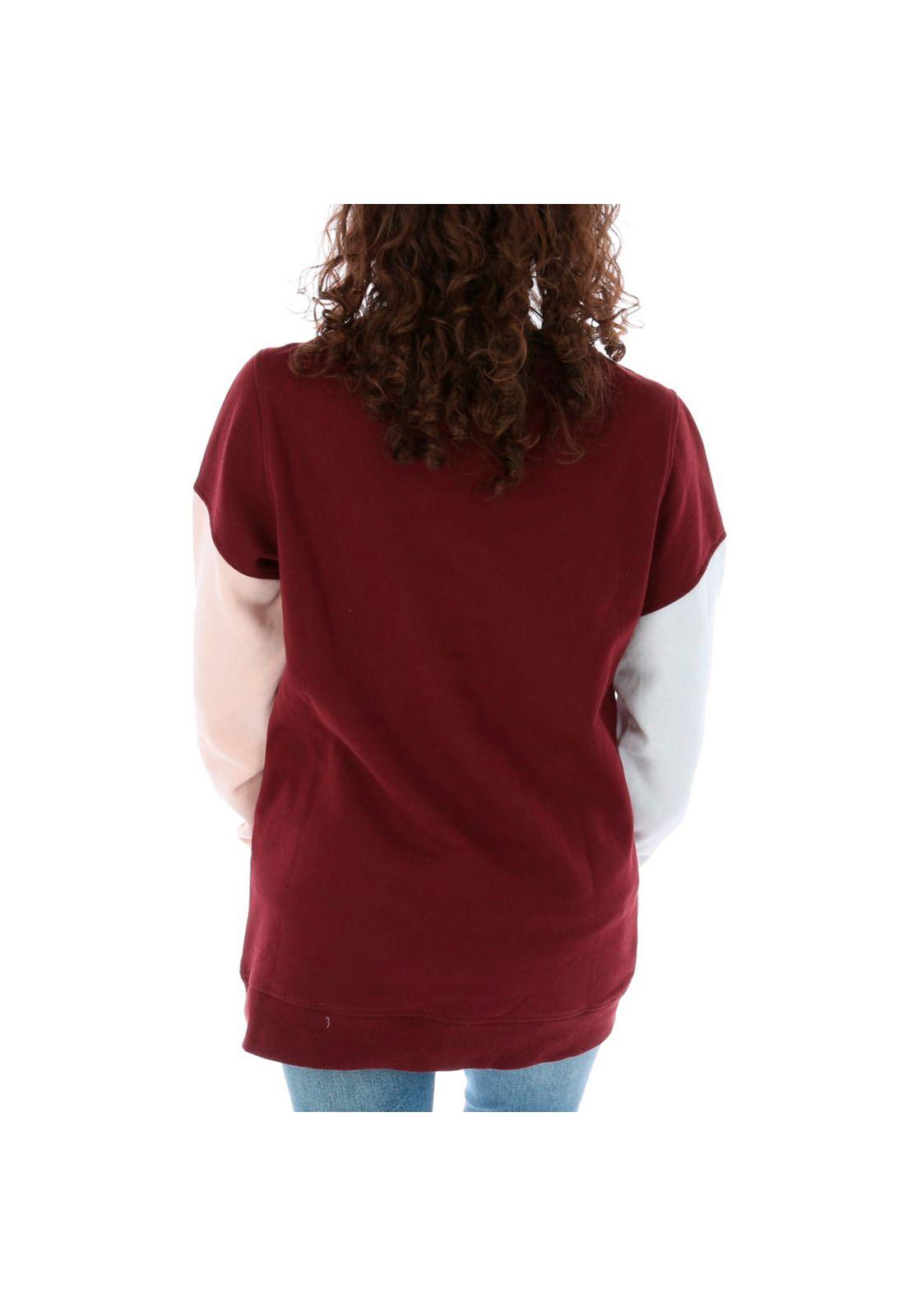 Poleron Cotton/Polyester Mujer Calgary Sweater Burdeo Burton-3