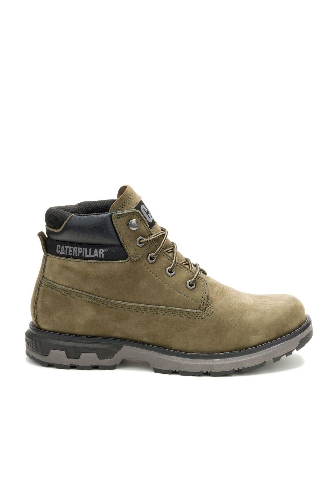 Botín de Cuero Pursue Hombre Oliva-1