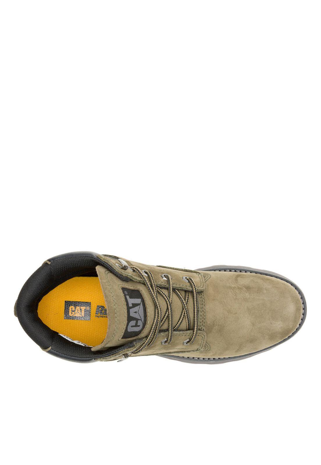 Botín de Cuero Pursue Hombre Oliva-6