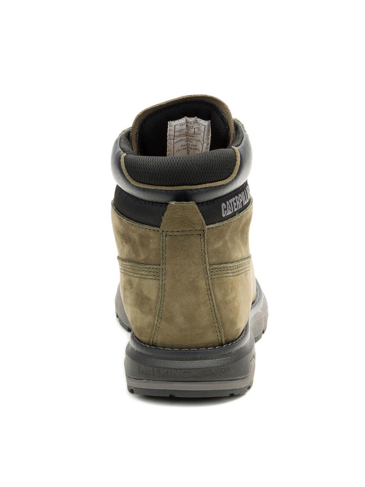 Botín de Cuero Pursue Hombre Oliva-5