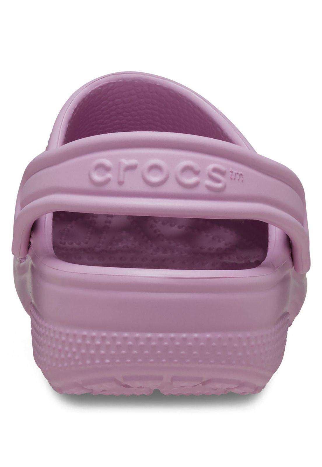 Zueco Crocs Niña Classic Clog Morado-7