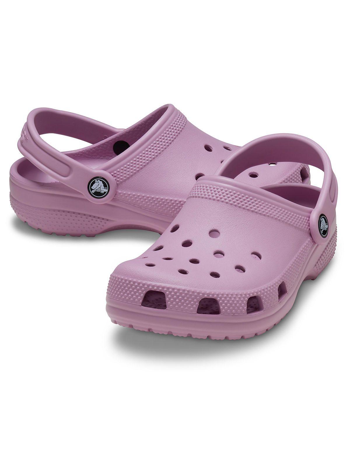 Zueco Crocs Niña Classic Clog Morado-3