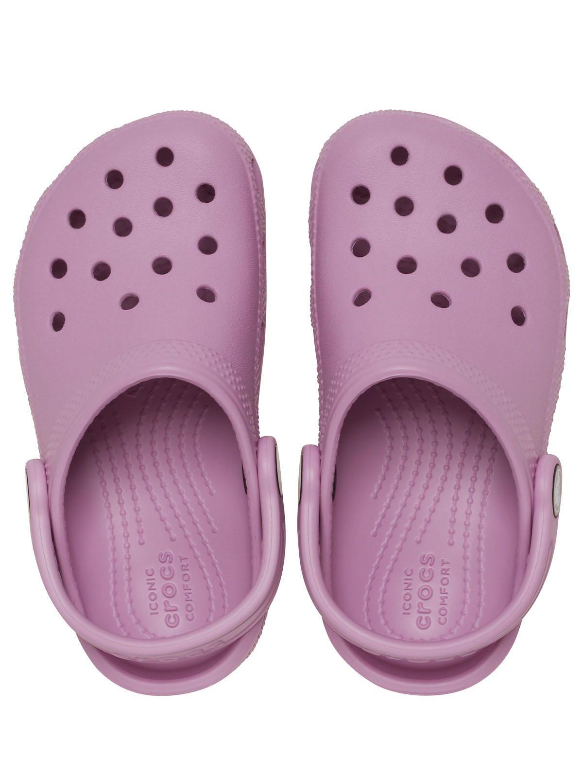 Zueco Crocs Niña Classic Clog Morado-4