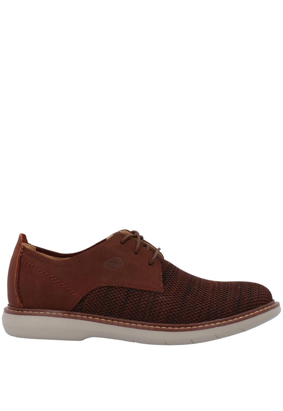 Zapato Cuero Hombre Helios Ii Café-1