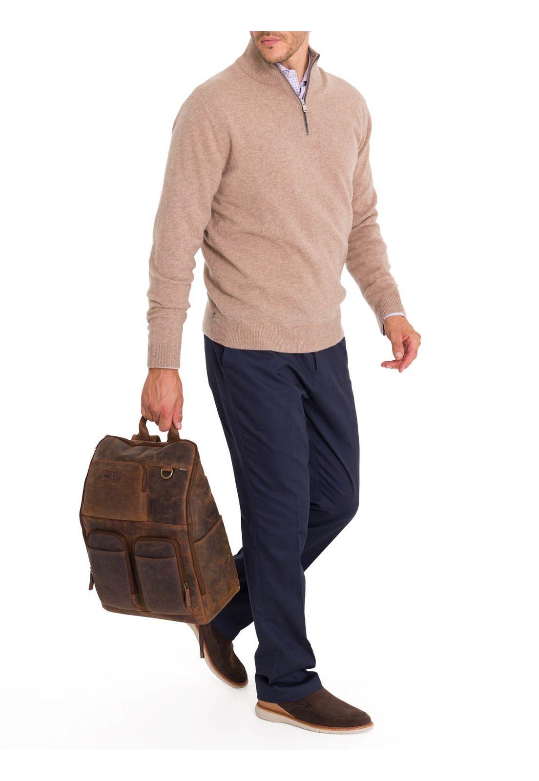 Chaleco Lana Hombre Italyh H Café-8