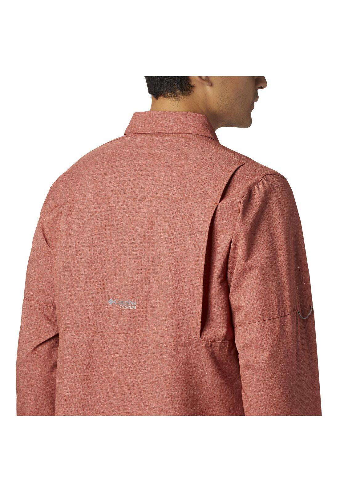 Camisa M/L Hombre Iric Long Sleeve Polyester Naranja-4