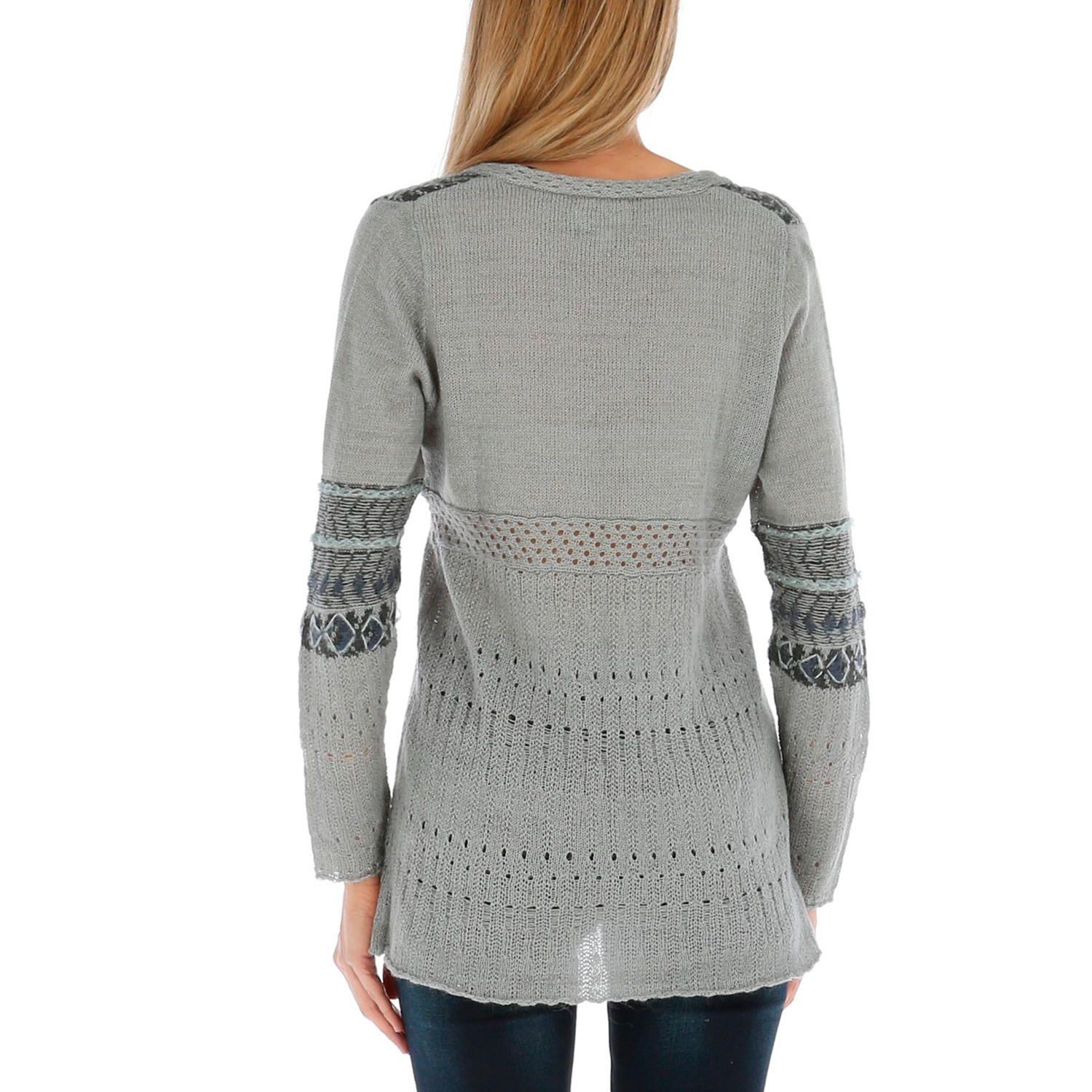 Sweater Mujer Viscosa Llily Gris-2