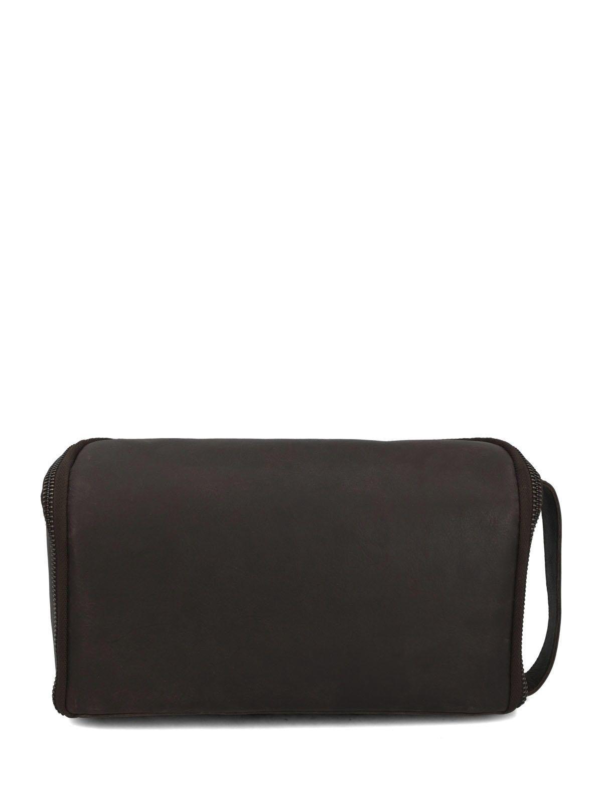 Necessaire Cuero Toiletry Bag Café-3