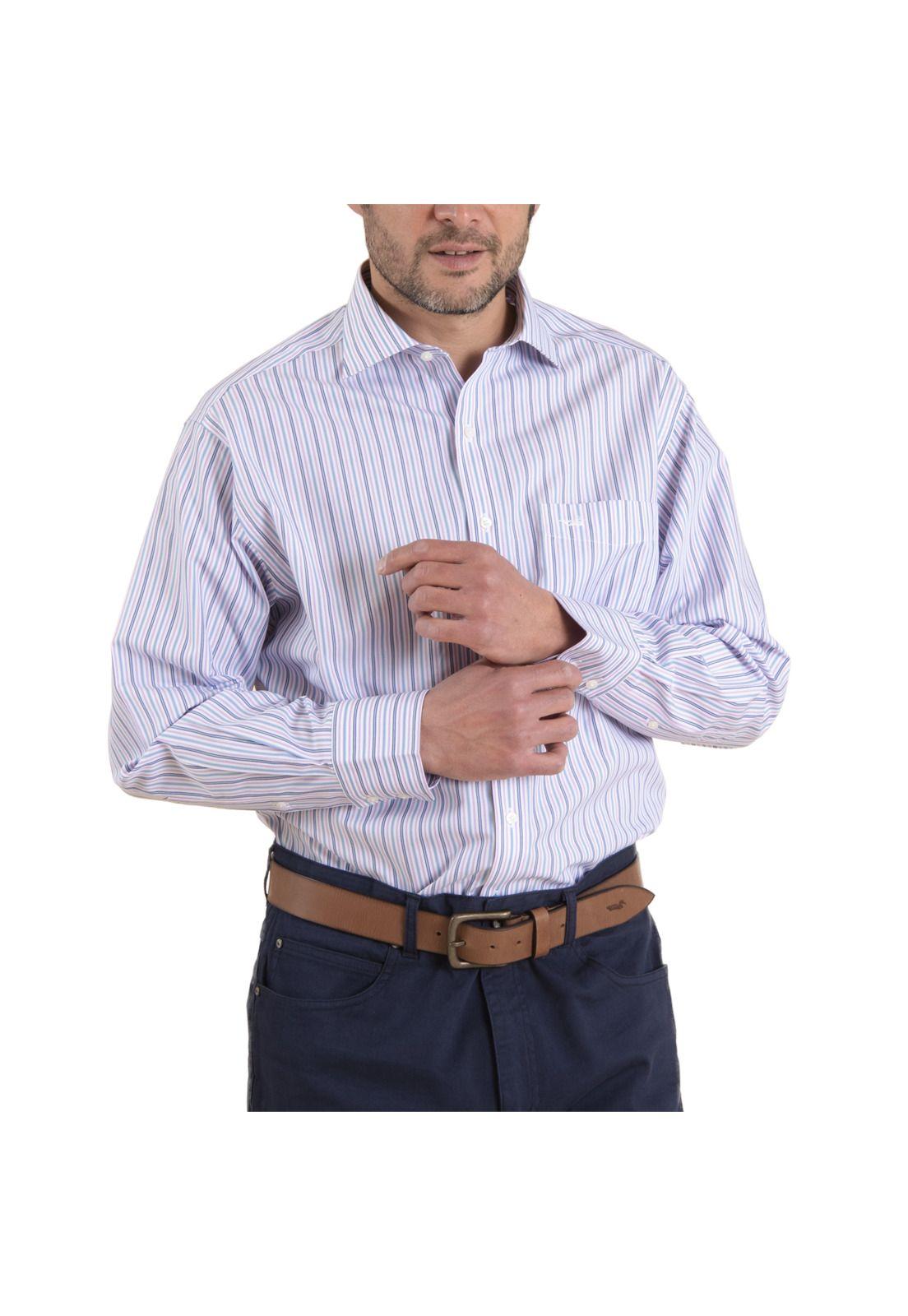 Camisa Hombre Libre De Arrugas Pc Morado-0
